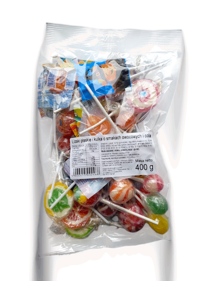 Lizaki 400g owocowe