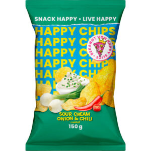 Czipsy Happy Chips Chipsy o Smaku cebula i Chili 150g
