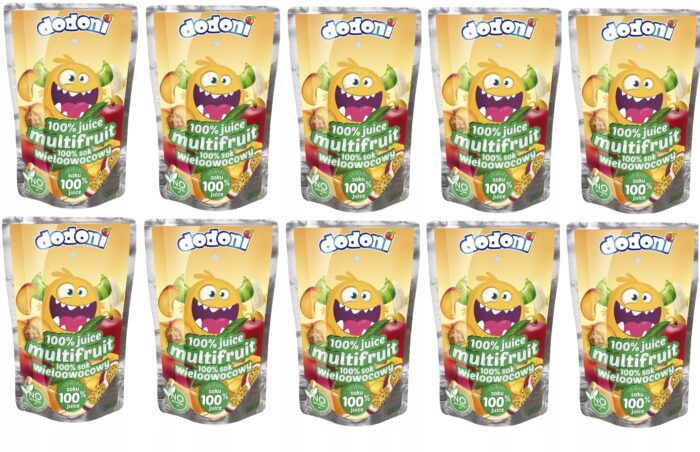 Dodoni sok 100% wieloowocowy 200ml x10