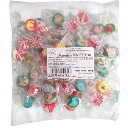 Cukierki karmelki 250g Minifrutki