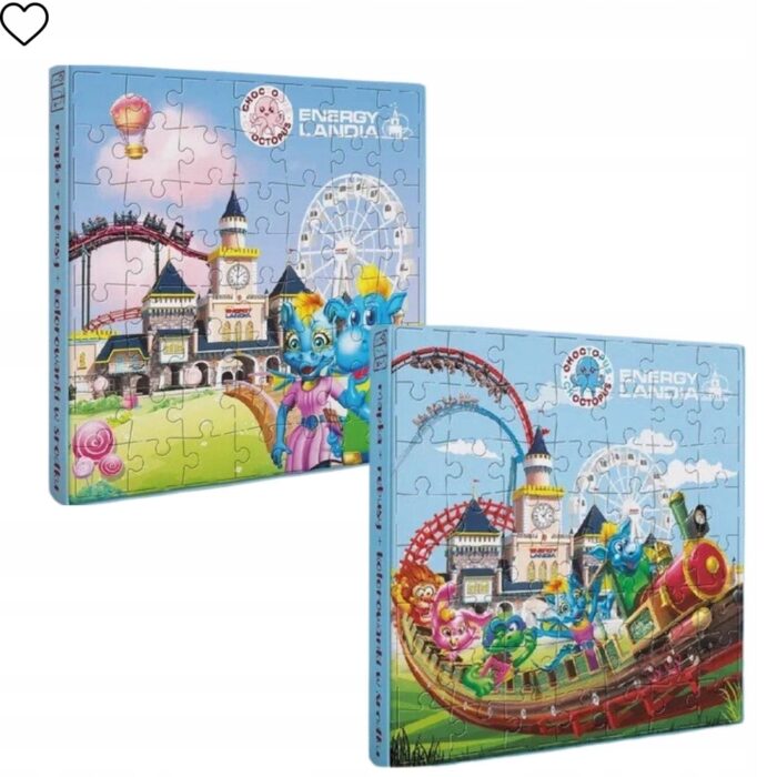Energylandia Praliny czekoladowe z nadzieniem mlecznym + puzzle 120g